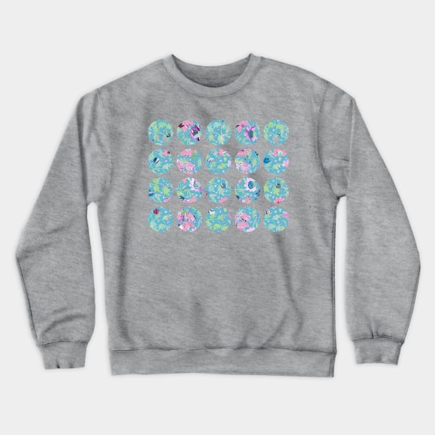 Planets in Bloom Crewneck Sweatshirt by MarbleCloud